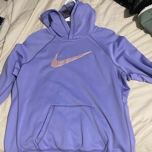 Nike Lavender Hoodie with Pink Swoosh